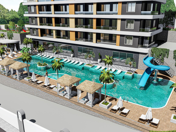 ID796 Apartments and duplexes in the VIP complex in Avsallar area