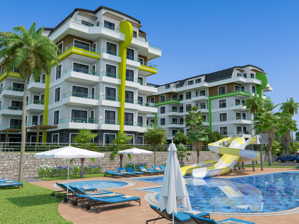 ID936 Apartments in a VIP complex at the project stage in Oba area