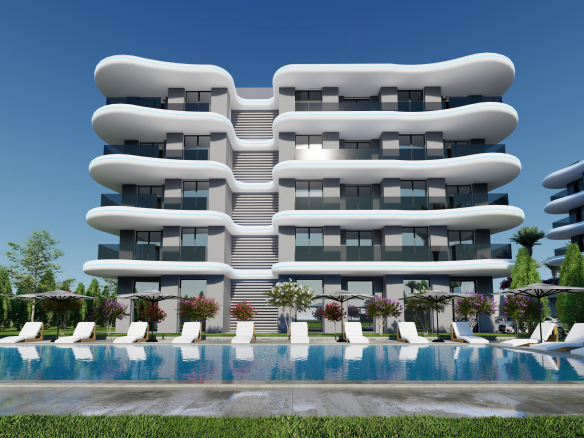 ID898 Apartments and duplexes in a premium complex in Okurcalar area