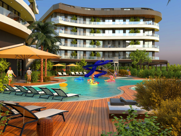 ID852 Apartments in a premium complex in Oba area