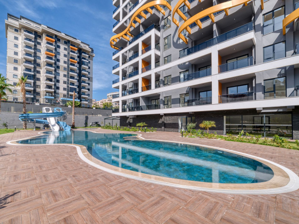 ID888 1+1 apartments and penthouses in a premium complex at the project stage in Avsallar area
