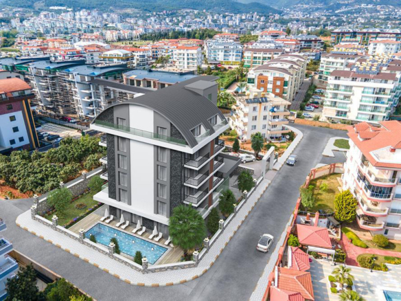 ID650 Apartments and penthouses in a complex under construction in the elite area of Oba