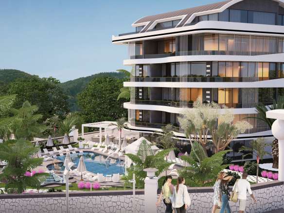 ID840 Spacious apartments and penthouses in a boutique complex in Kargicak district