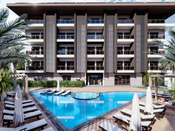 ID967 Apartments and duplex penthouses in the complex in Oba area