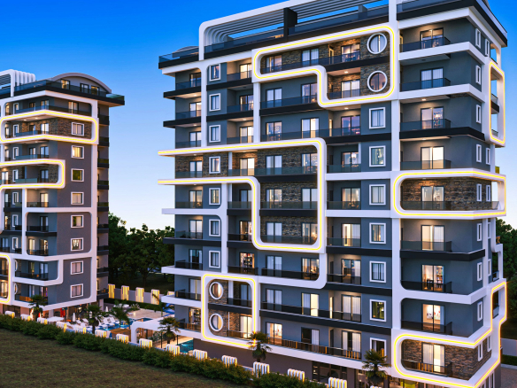 ID760 Apartments and penthouses in the VIP complex in Mahmutlar area