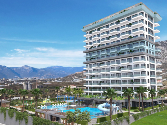 ID970 Apartments, penthouses, and garden duplexes in a premium class complex in Mahmutlar area