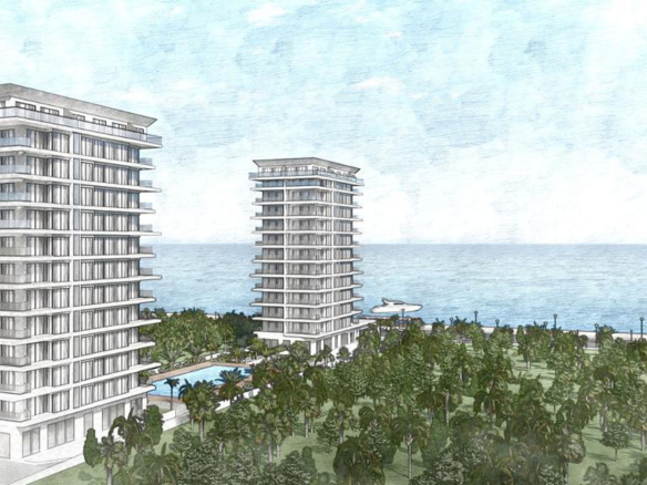 ID838 Apartments and penthouses in a complex on the first line in the Mahmutlar district