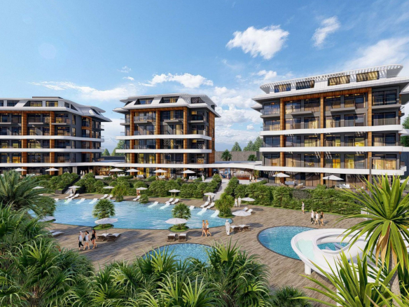 ID1000 Apartments, penthouses, and duplexes in a complex of premium class with a garden in Kargicak district