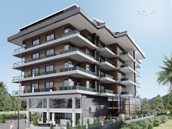 ID985 Apartments and penthouses in a boutique complex in Mahmutlar district