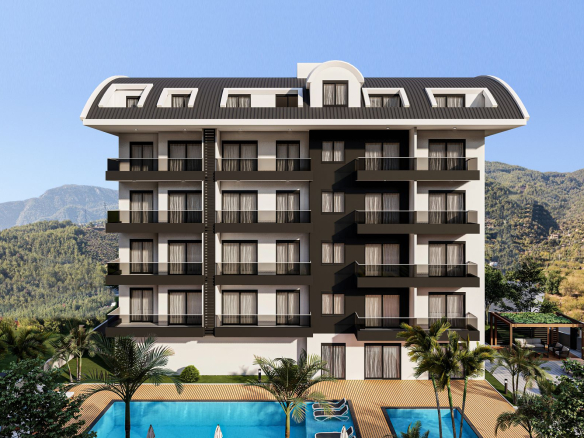 ID1035 Apartments and penthouses in the complex of business-class in Oba