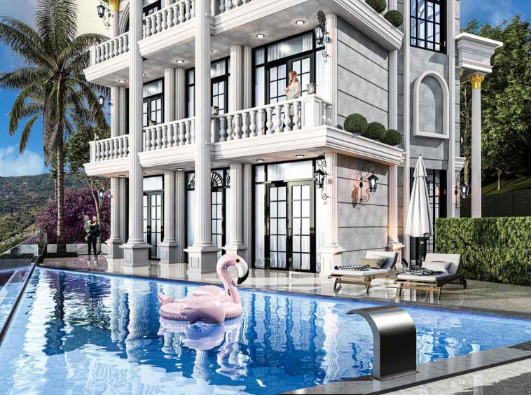 id1054-three-storey-villas-with-a-private-garden-a-swimming-pool-in-the-elite-area-of-bektas (7)