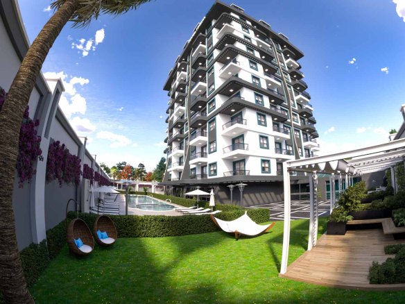 ID1110 Apartments and penthouses in the complex at the project stage in Gazipasa