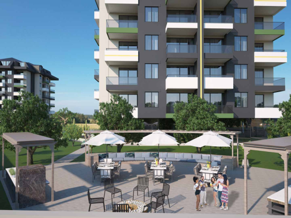 ID1099 Apartments and penthouses in a comfort class complex in Demirtas district