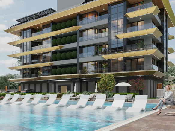 ID1113 Apartments and penthouses in the elite area of Kargicak