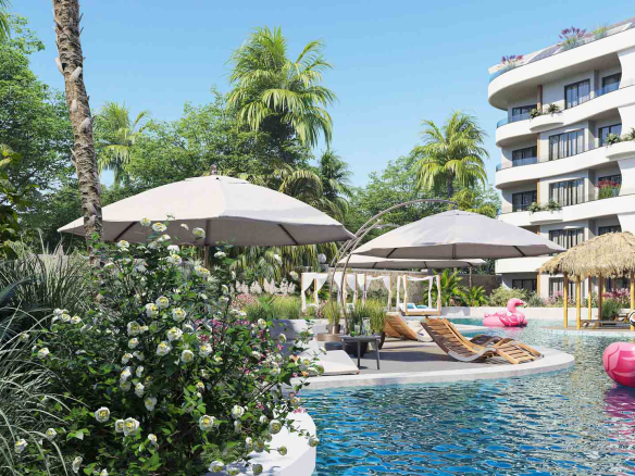 ID1097 Apartments and penthouses in the complex at the beginning of the project in Oba district