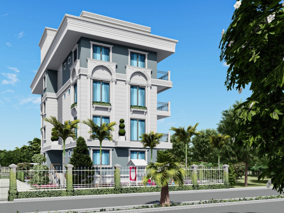 ID992 Apartments and penthouses in a boutique complex under construction in Demirtas district