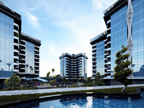 ID1134 Apartments and penthouses in a premium class complex in Avsallar area