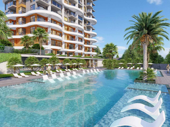 ID1105 Apartments and penthouses in the complex at the commencement of construction in Demirtas