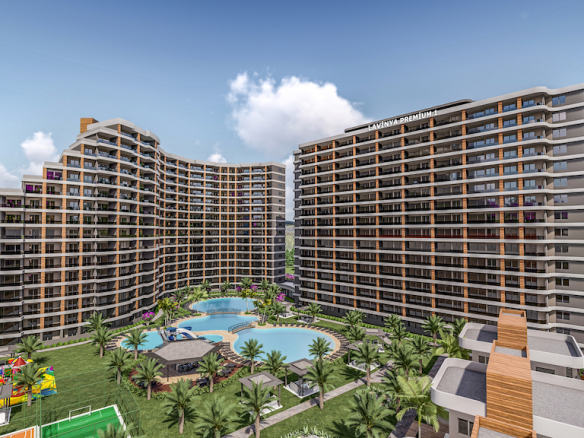 ID1203 Real estate in the initial stages of construction just 150 meters from the sea in the micro-district of Tomuk in Mersin