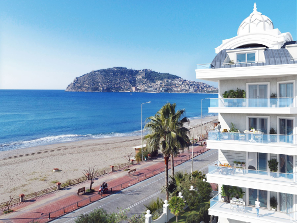 ID707 Apartments and penthouses in premium residential complex on the first coastline in center of Alanya