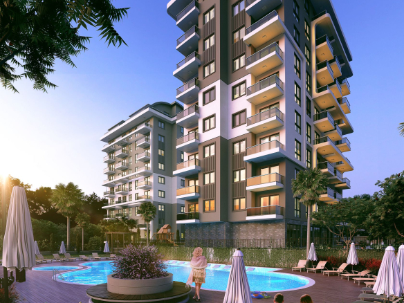 ID757 Apartments in a premium class complex in the ecologically clean area of Alanya – Avsallar
