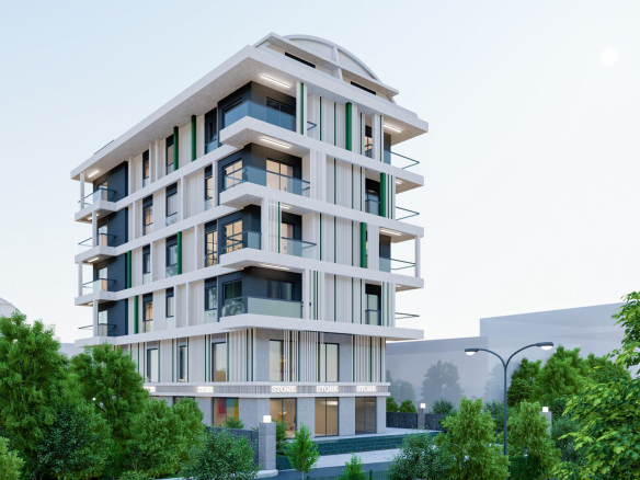 ID1215 Apartments in a complex with infrastructure under construction in Alanya – Oba area