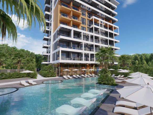 ID1166 Apartments and penthouses in a modern VIP complex 800 meters from the sea in Tosmur