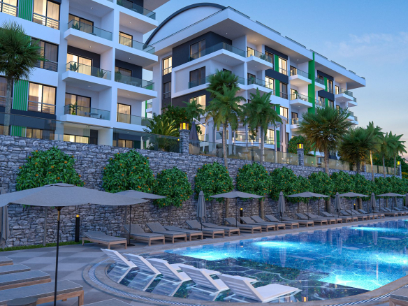 ID1161 Apartments in a premium class complex on the second coastline in Kargicak