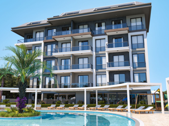 ID1172 Apartments in a complex with full infrastructure in a quiet area of Alanya – upper Oba