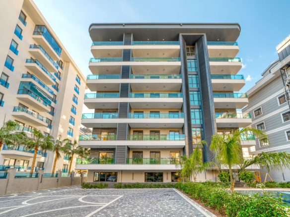 ID1324 Apartments in a complex with infrastructure in the central area of Alanya