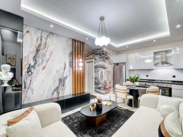ID1406a Furnished 1+1 apartment in a new building in Avsallar
